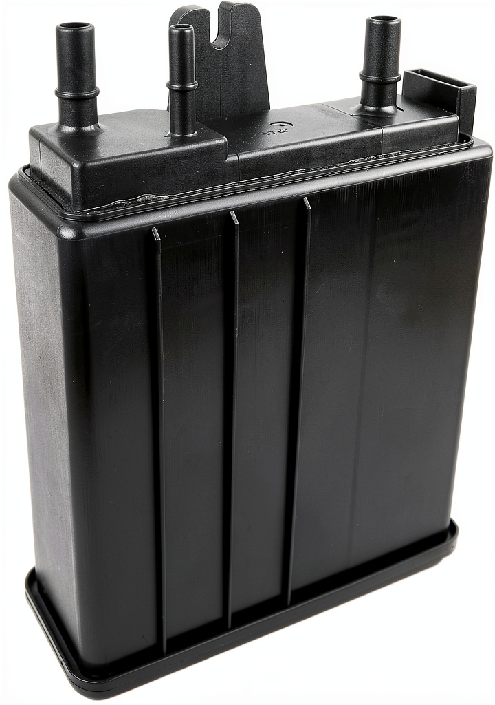 Installing NEWZQ Emission Vapor Canister for Chevy Tahoe on a wooden workbench