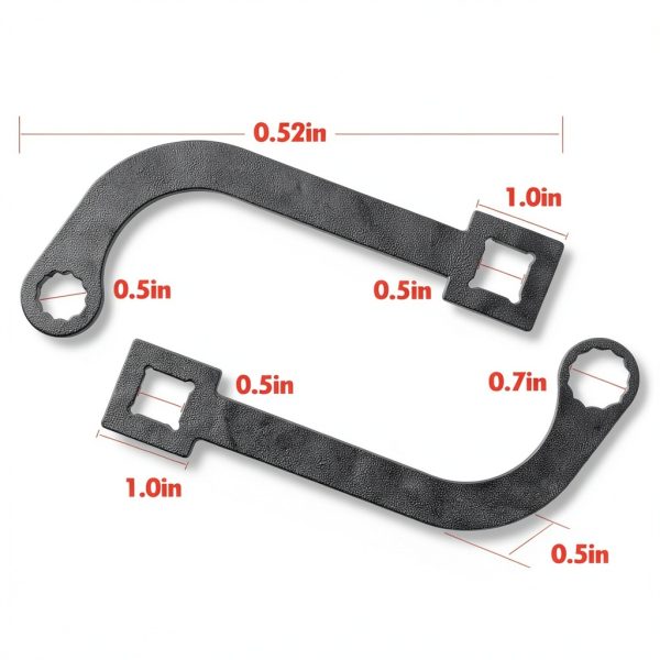 Turbocharger Bolt Wrench Bzumperyz Stainless Steel 15mm Black-5
