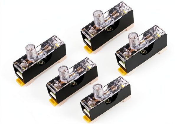 Fuse Holder uxcell FS-101 Pole with Indicator Light 6mmx30mm 5pcs-0