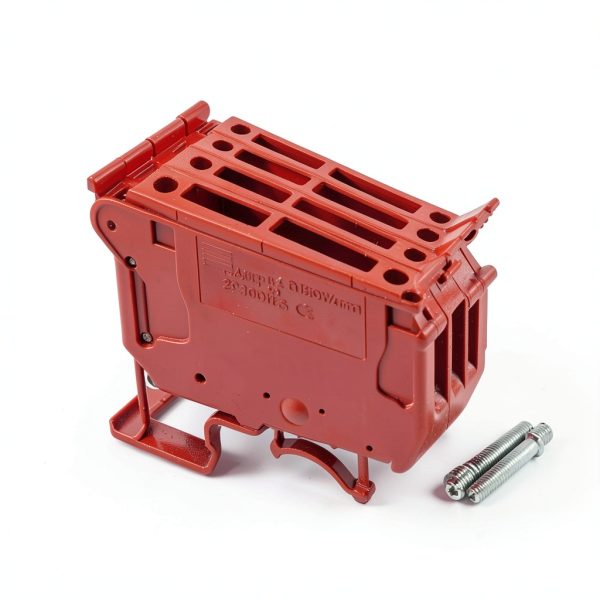 UK5-HESI UK5RDLED DC 24V with LED Indication DIN Rail Fuse Holder Terminal Block Screw clamp Universal mounting feet (Pack of 6pcs,Red)-4