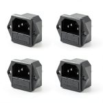 IEC320 Inlet Plug - ZYAMY 4PC C14 Socket AC 250V 10A-0
