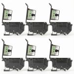 UK5-HESI UK5RDLED DC 24V with LED Indication DIN Rail Fuse Holder Terminal Block Screw clamp Universal mounting feet (Pack of 6pcs,Black)-0