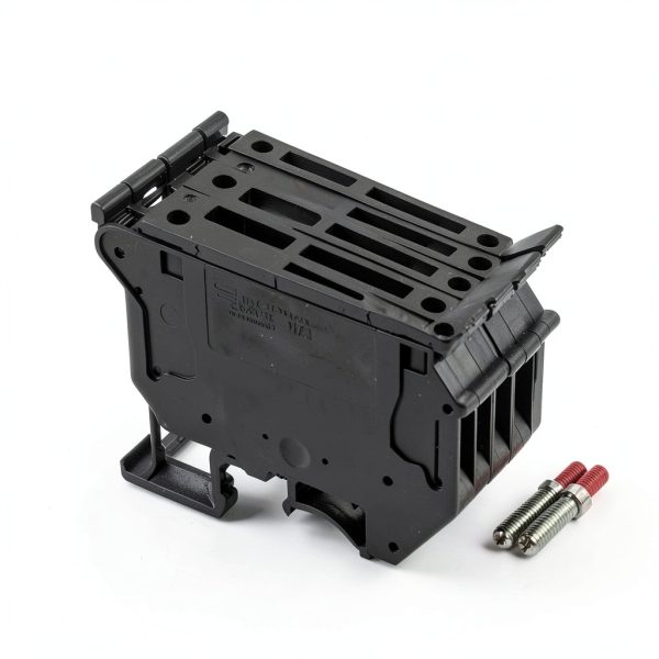 UK5-HESI UK5RDLED DC 24V with LED Indication DIN Rail Fuse Holder Terminal Block Screw clamp Universal mounting feet (Pack of 6pcs,Black)-5