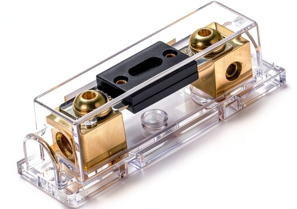 200A Inline ANL Fuse Holder E-LION with Gold Conductivity, Hex Wrench-0