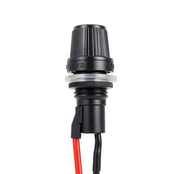 MECCANIXITY 2 Pcs Panel Mount Fuse Holder, 10/15A AC 125/250V 5 x 20mm Fuse Spade Terminal Screw Cap Fuse Holders with Pre-Soldered Wires and 15A Glass Tube Fuses-4
