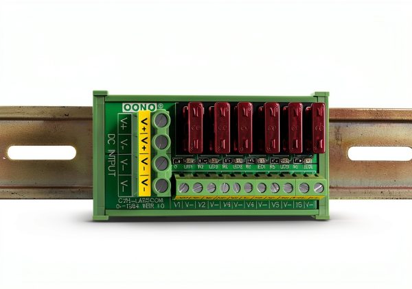 DC Power Fuse Distribution Strip Module (6 Position, DIN Rail Mount)-7