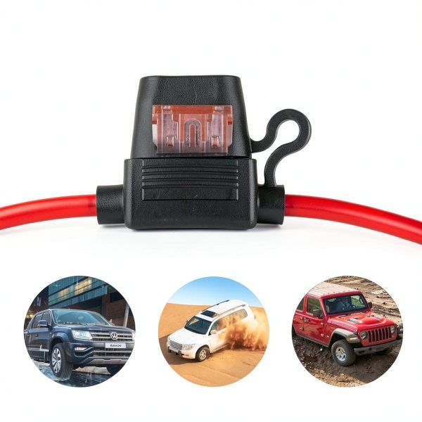 10 Gauge Inline Fuse Holder 4PCS 12V 40A Waterproof ATC Beaiguna-2