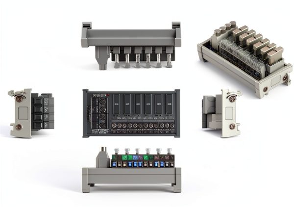 DC Power Fuse Distribution Strip Module (6 Position, DIN Rail Mount)-5