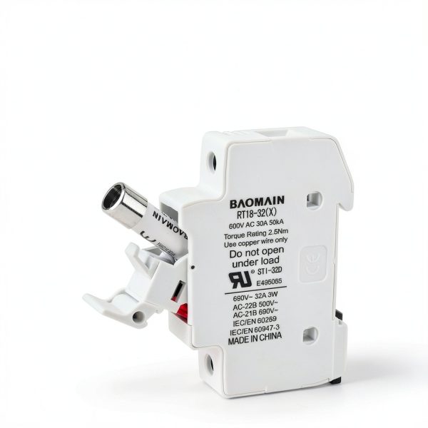 Baomain 5-Pack Fuse Holder RT18-32 32A 690VAC DIN Rail with LED-4